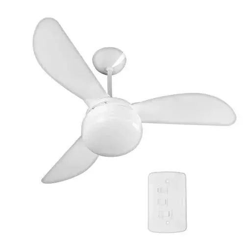 Ventilador de teto ventisol branco sem controle remoto 3 pós 110 v - Foto 3