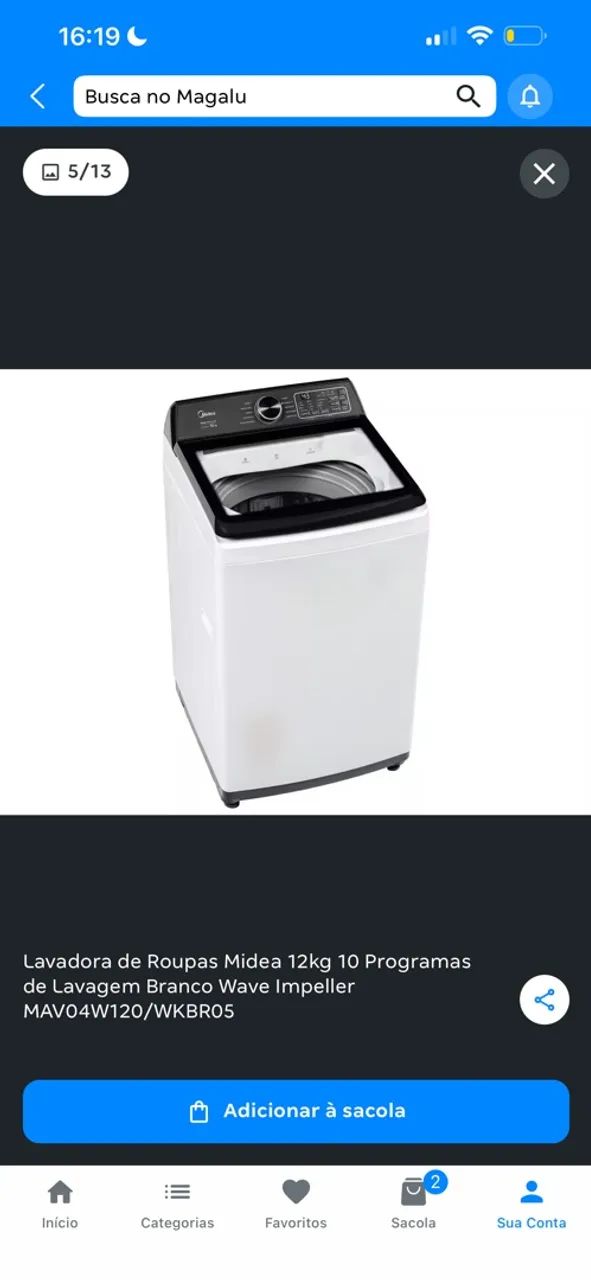 Máquina de lavar 