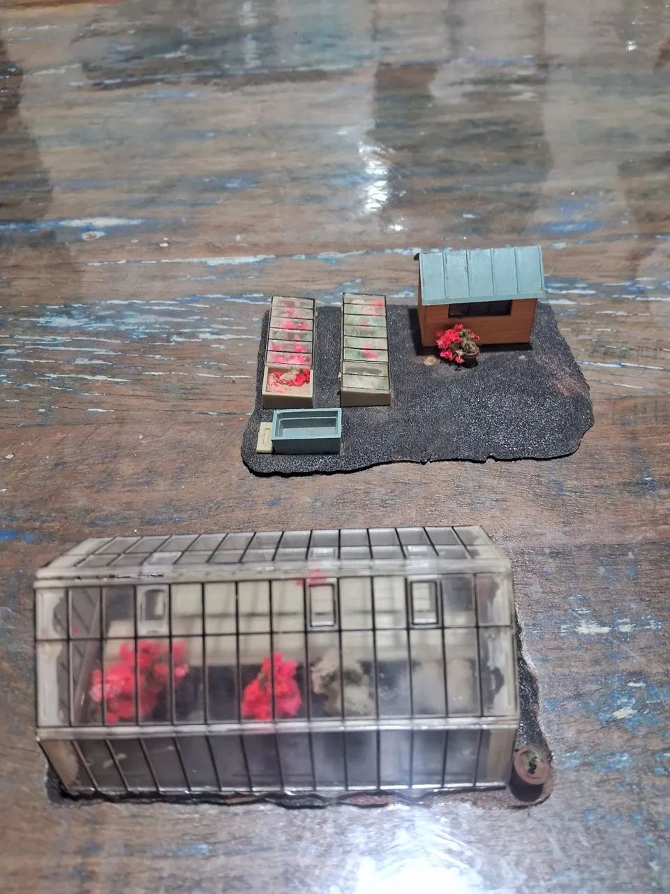 Miniatura HO conjunto viveiro plantas  - Foto 2