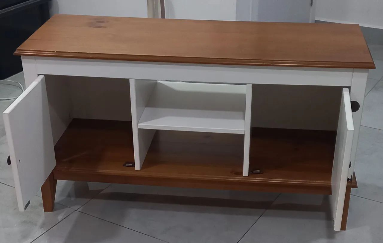 Rack em madeira 115x42x63 - Foto 3