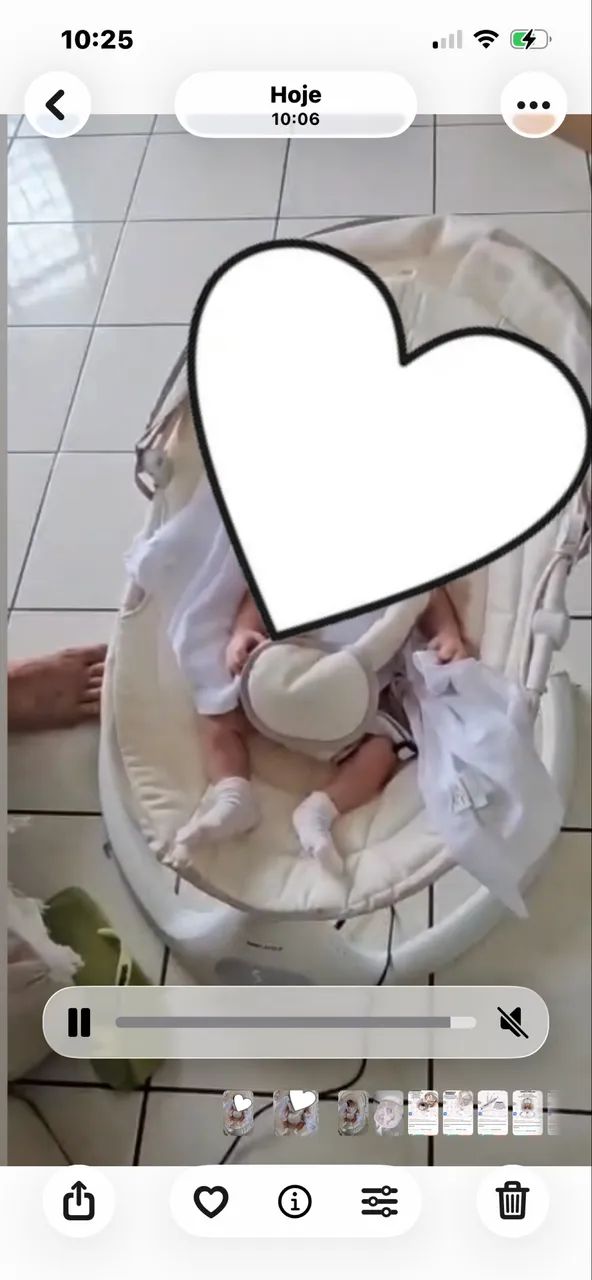 Cadeirinha de balanço automática infantil (repousadeira) - Foto 5