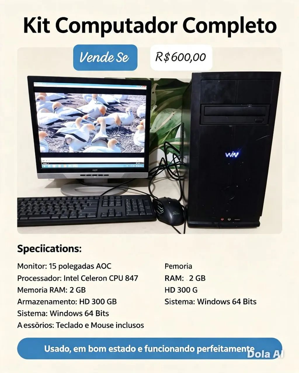 Cpu pronta para Trabalho!!!!!!