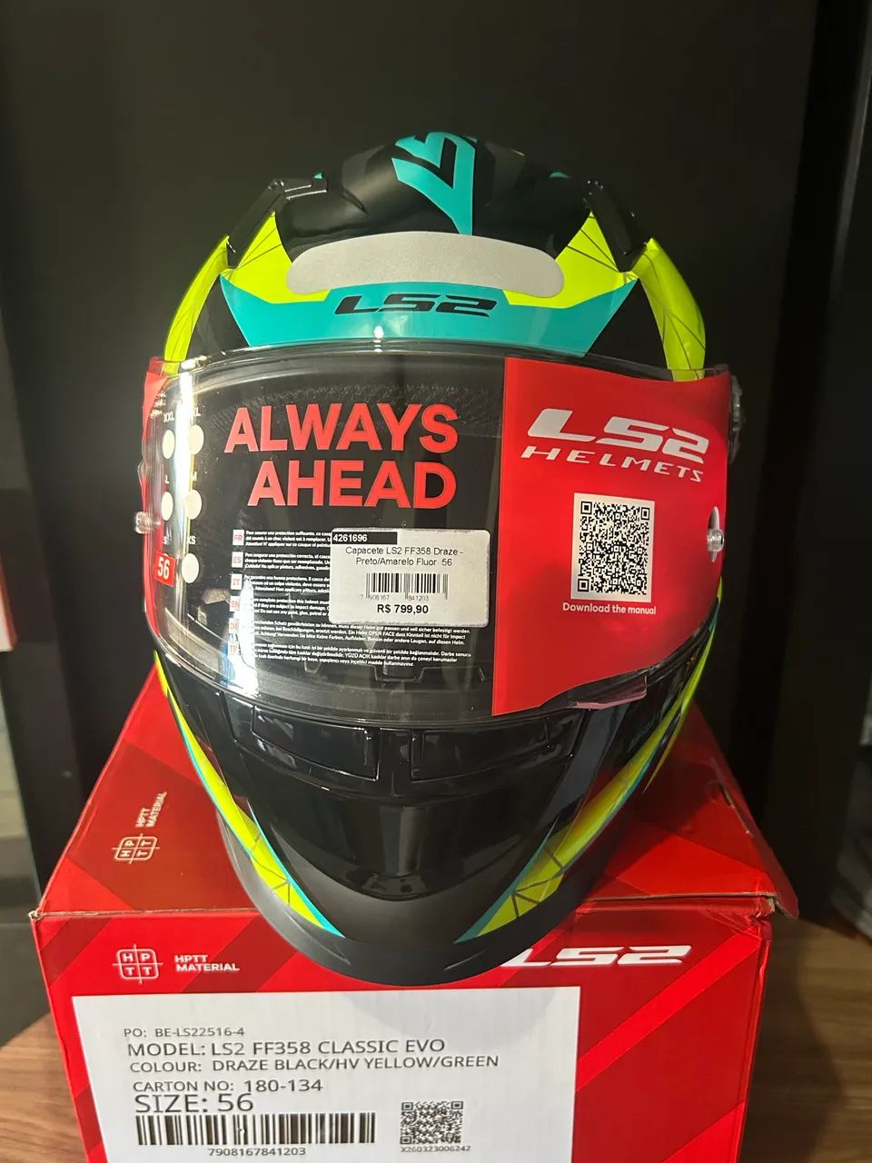 Capacete Ls2 novo na caixa  - Foto 2