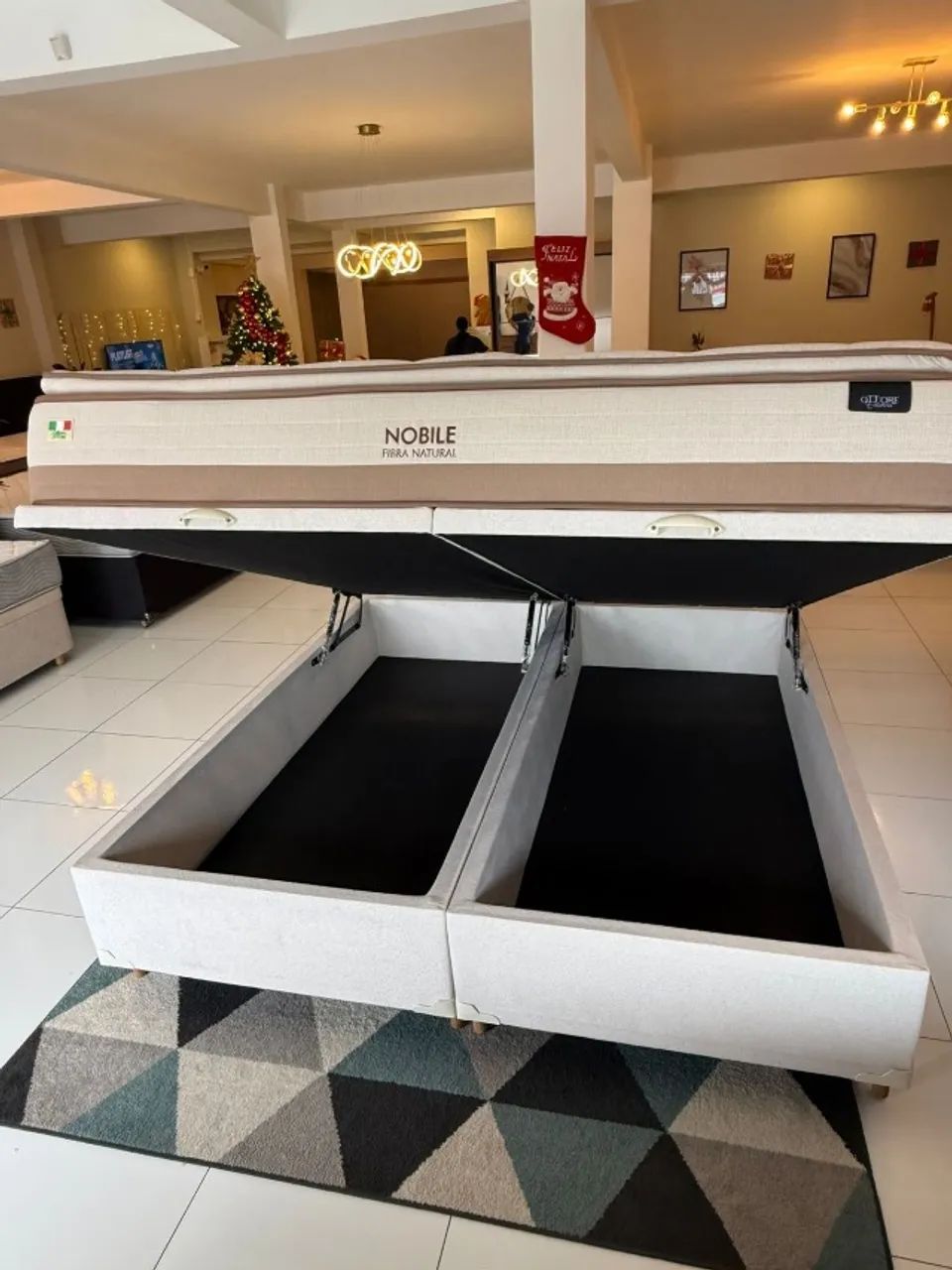 Cama box SUPER KING OTTORE TOP COM BAÚ - Entrego! 