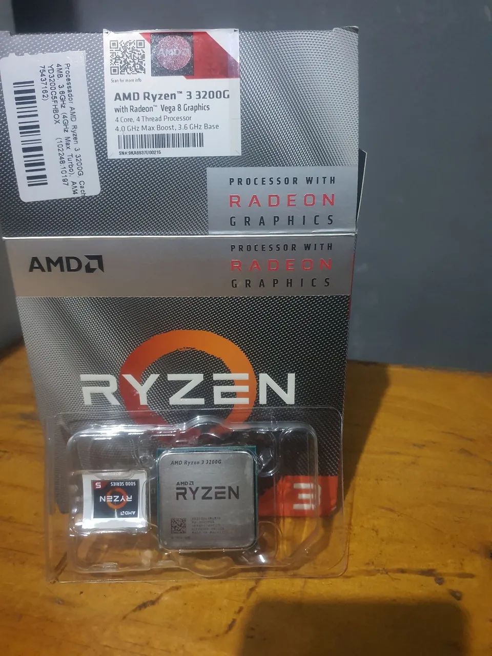 Processador AMD Ryzen 3 3200G com cooler box original  - Foto 4