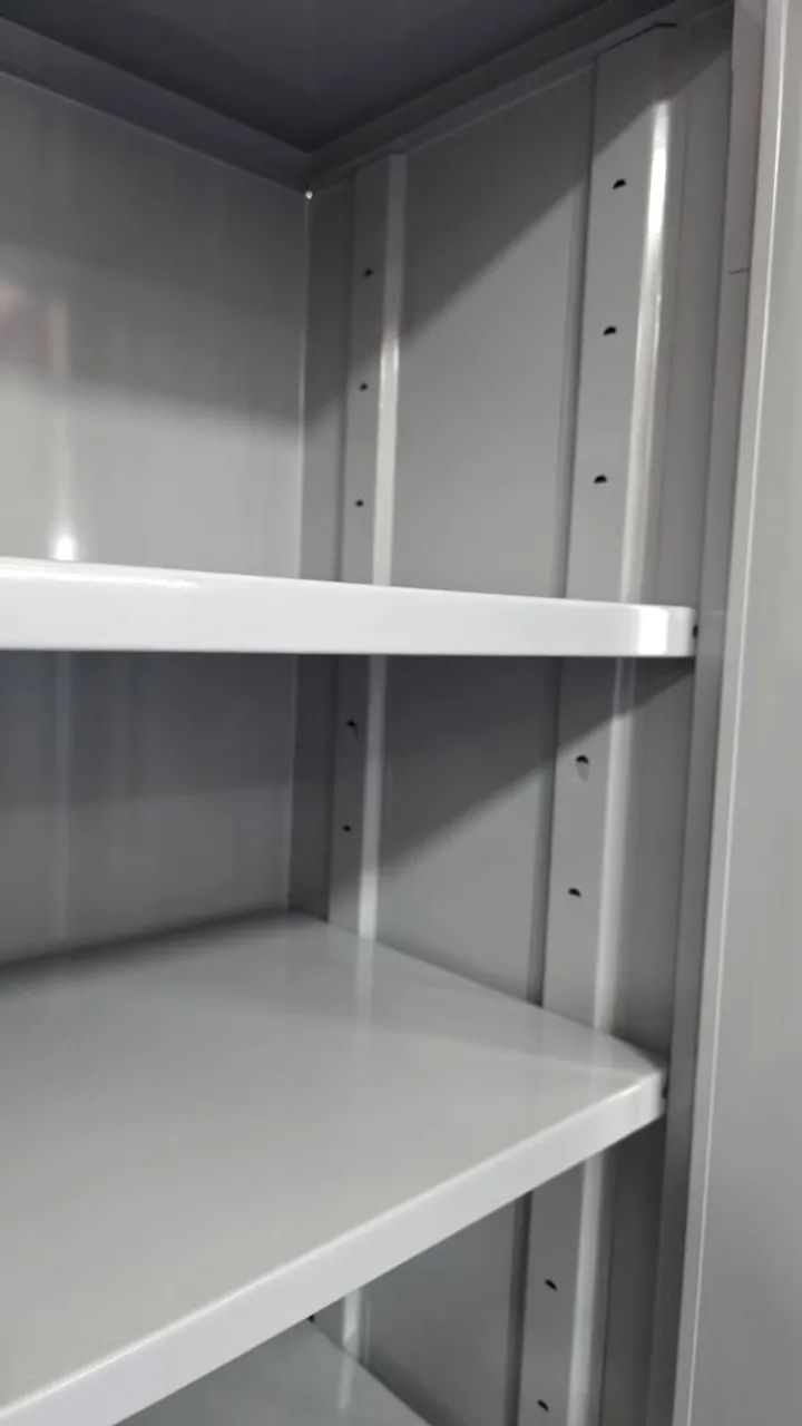 Armário de aço de 2 portas com 4 prateleiras - Foto 3