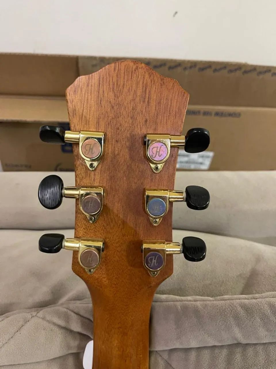 Violão tampo sólido com capa - Foto 5