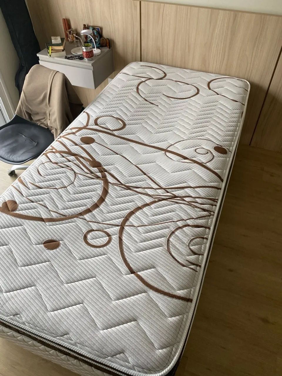 Cama dupla de solteiro com colchão - Foto 5