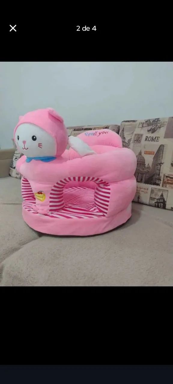 Assento Puff Rosa - Foto 2