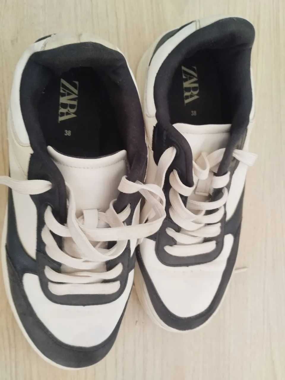Tênis ZARA plataforma - tamanho 38 - excelente estado  - Foto 2