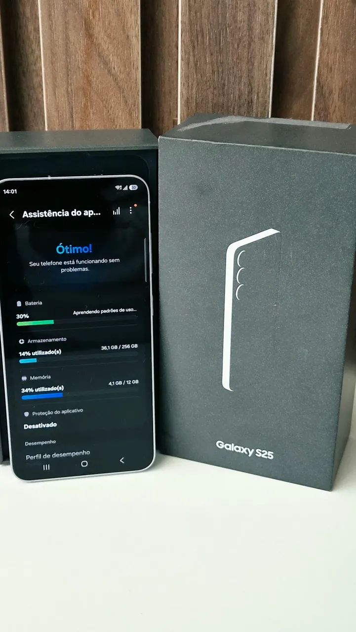 Galaxy S25 256GB / 12GB RAM - Azul Prata - Com Caixa e 6 Meses de Garantia