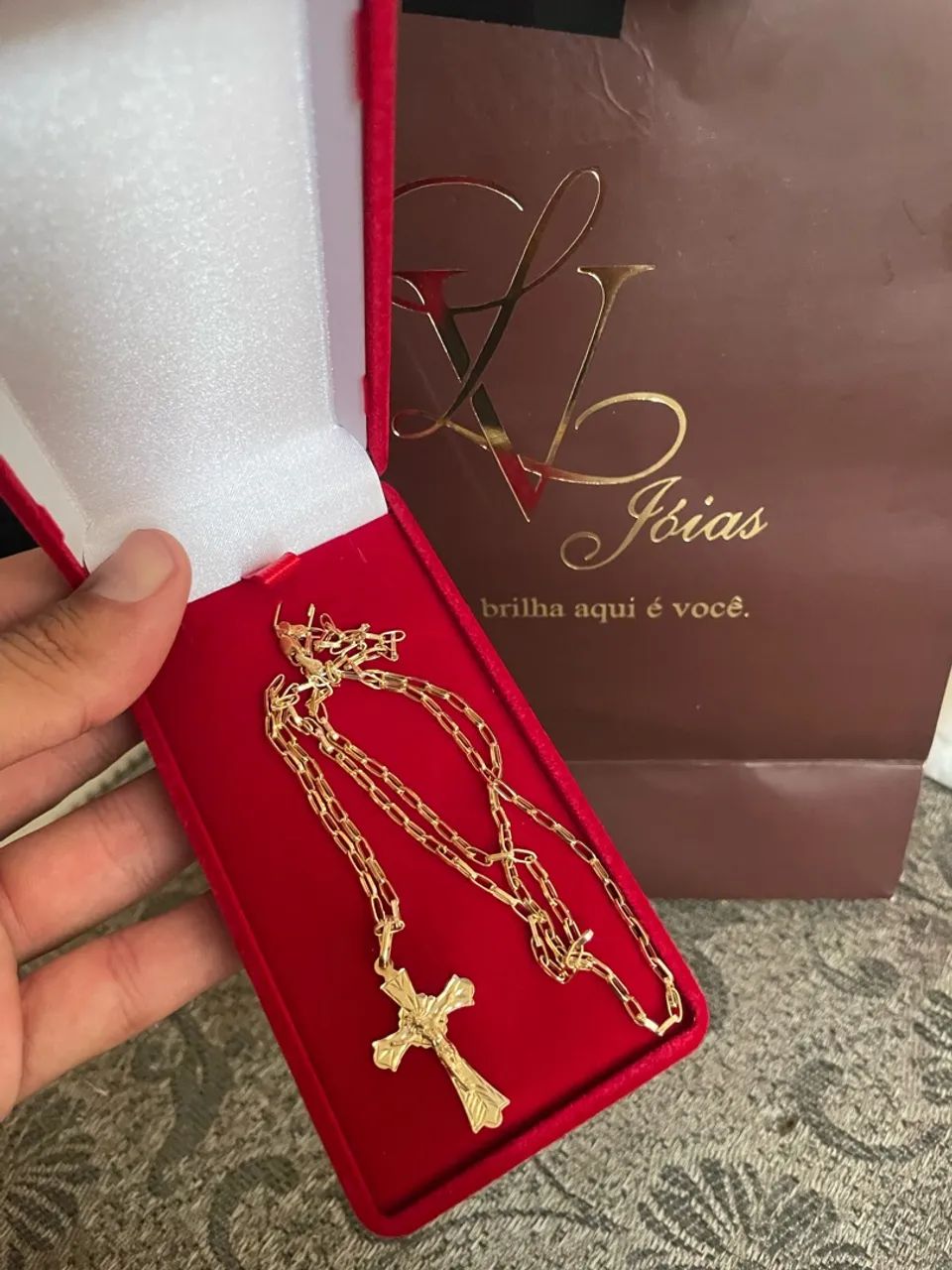 Corrente de ouro 750 cartier oca 3,4g  - Foto 3