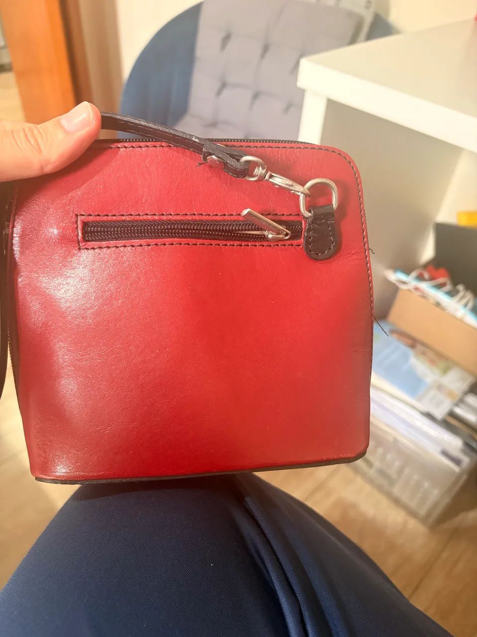 Bolsa de couro italiano  - Foto 2