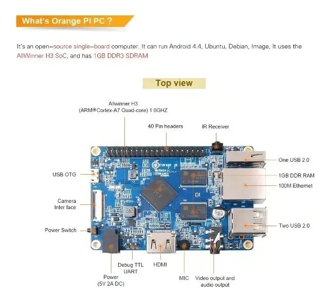 Orange Pi Pc 1gb H3 Quad Core Linux Android Ubuntu - Foto 4