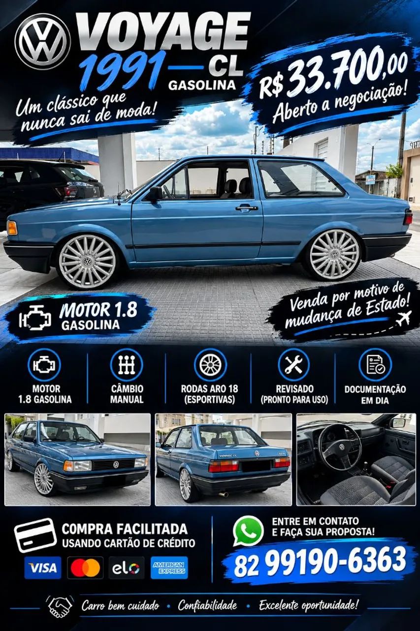 Volkswagen Voyage CL 1.8 1991