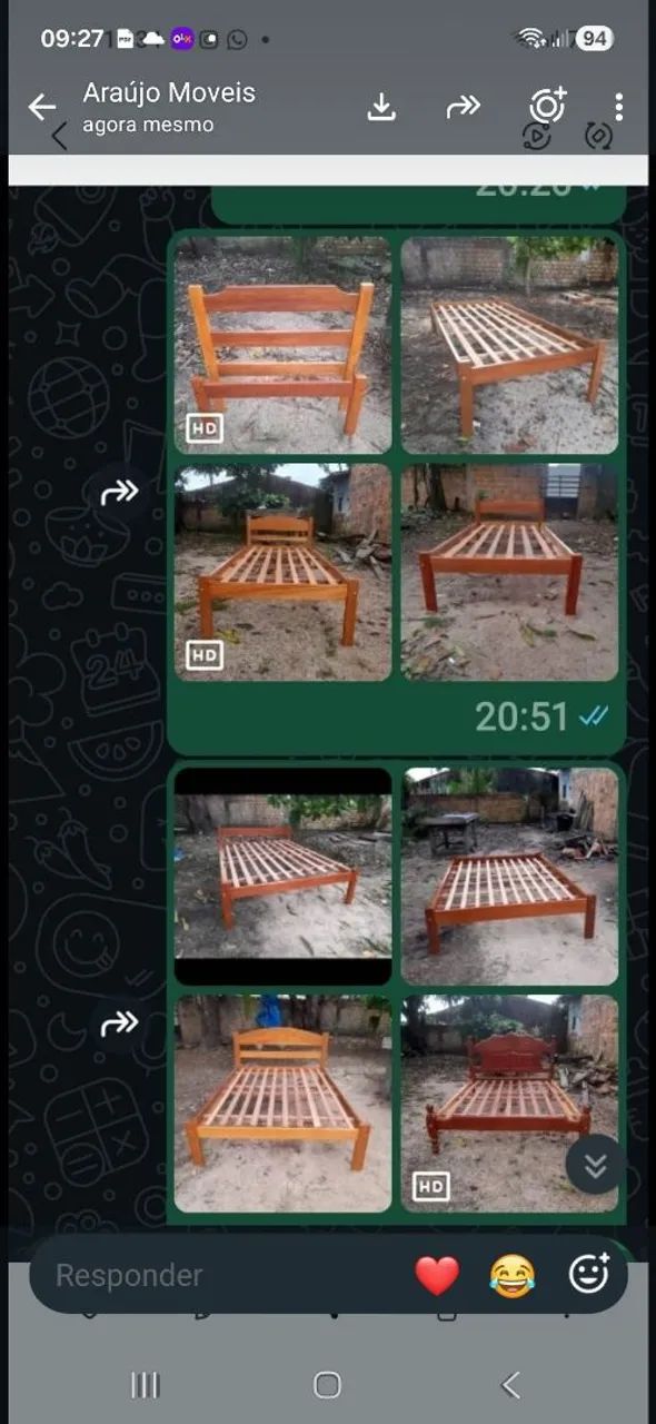 Cama de madeira 