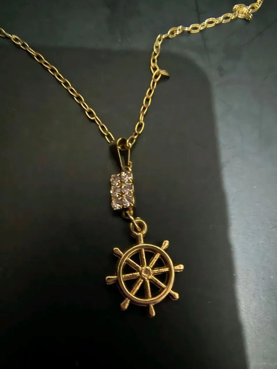 colar morana dourado com pingente - Foto 2