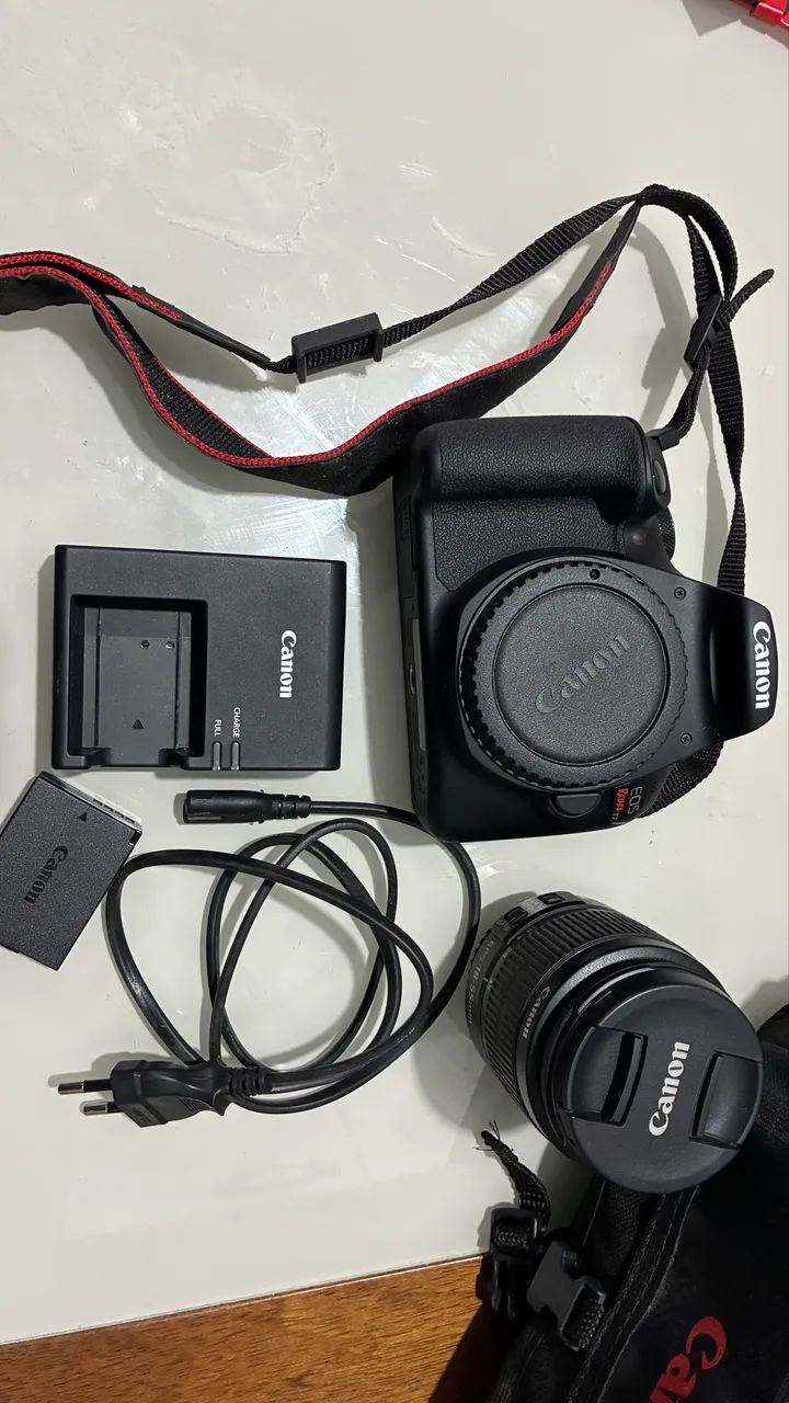 Câmera Canon T7 Semi Nova + Lente 18-55mm + Bolsa Original + SSD 64GB - Foto 3