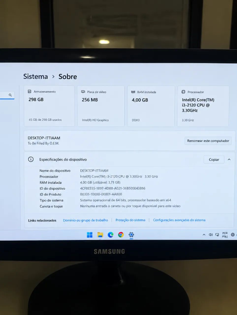 Computador de mesa 