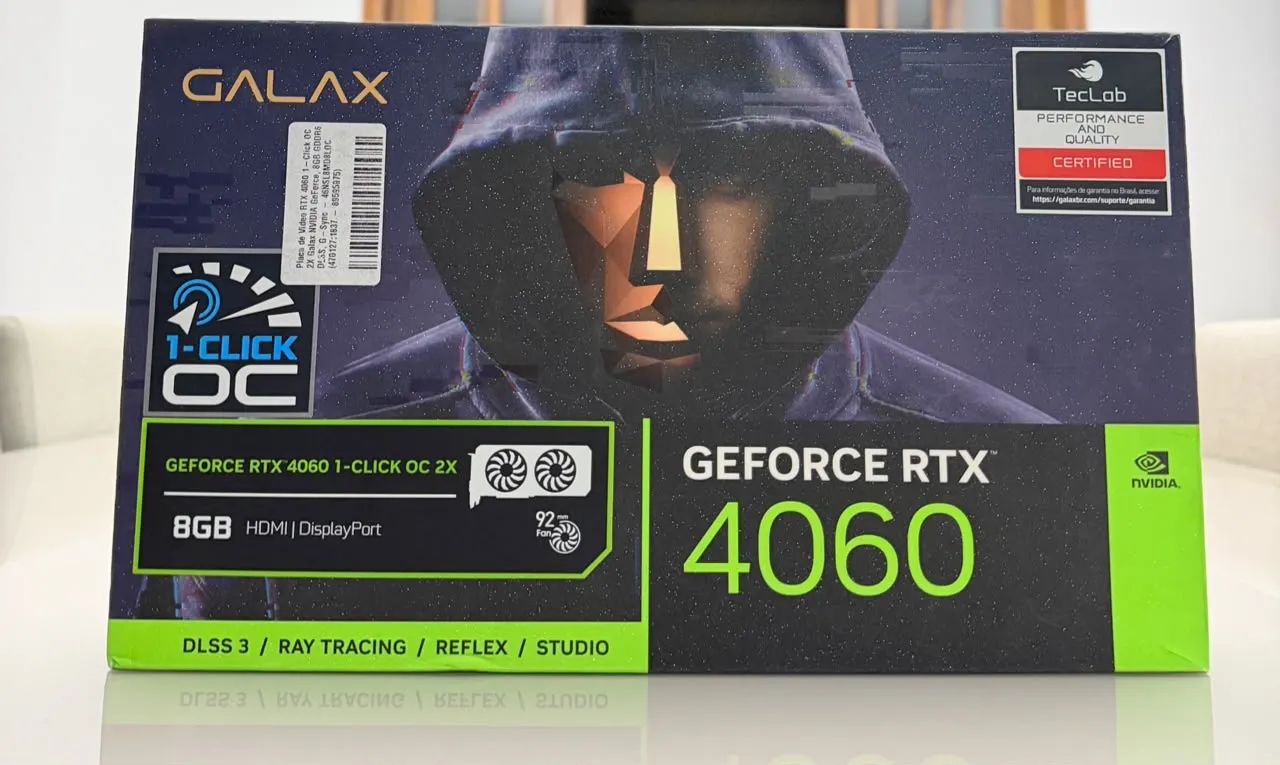 Placa de vídeo GeForce RTX 4060 OC GALAX 
