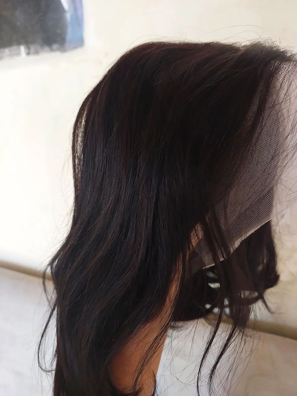 Peruca front lace de cabelo humano nunca usada - Foto 2