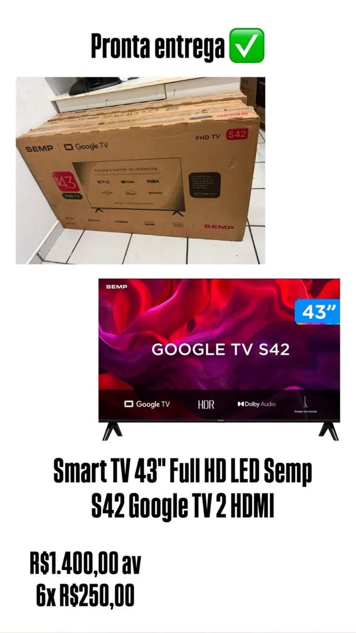 TV Smart 40 e 43 Nova 