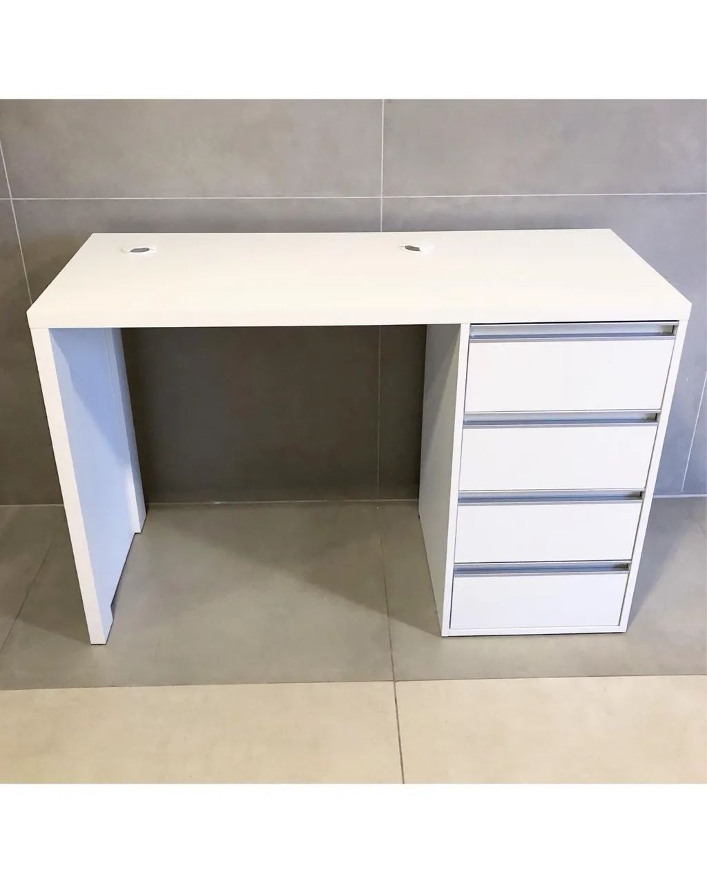 Mesa Nail em MDF Branco - Foto 4