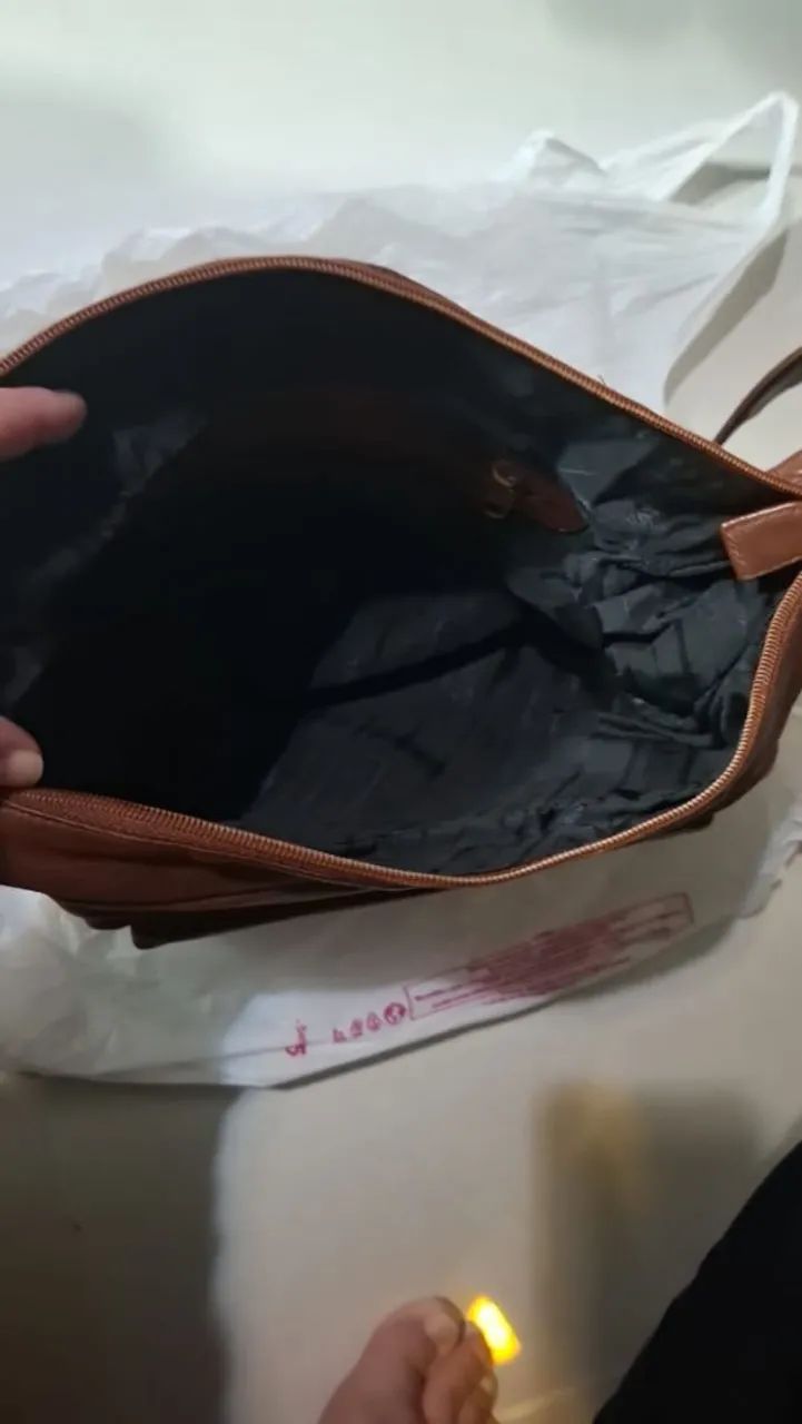Bolsa de couro italiano  - Foto 4