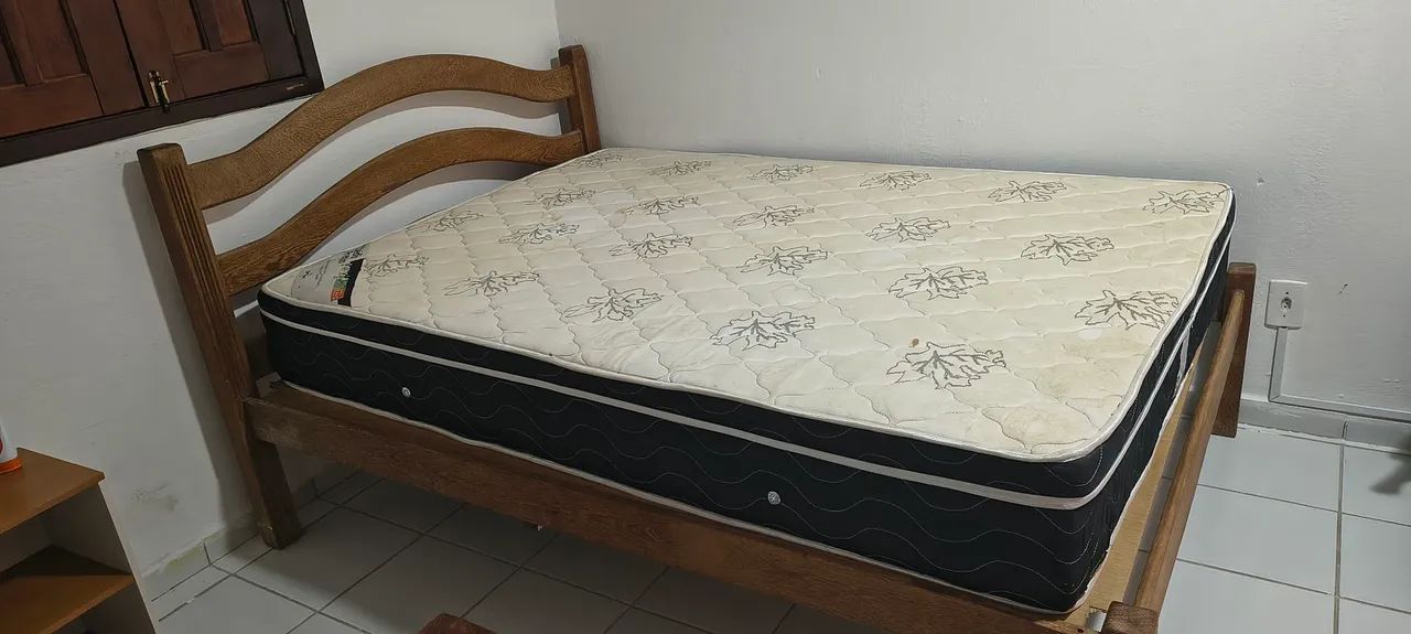 Cama de Casal Robusta + Colchão Ortobom Ortopédico Premium - Foto 2