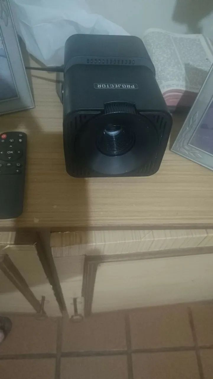Projetor e tela 