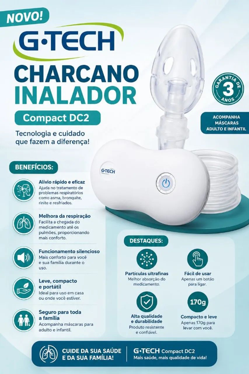 Inalador G-Tech Compacto  - Foto 2