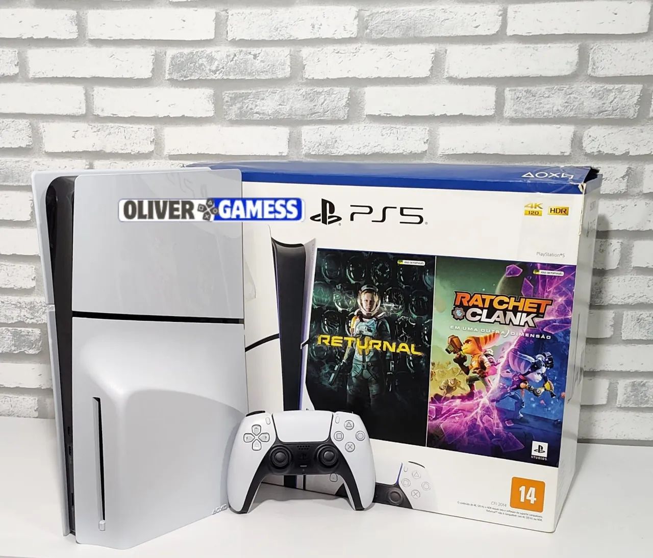 Ps5 slim 1TB com leitor 