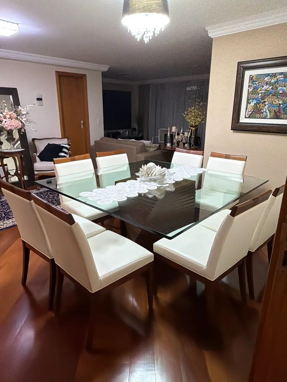 Lindo conjunto de cadeiras de mesa de jantar - Foto 4