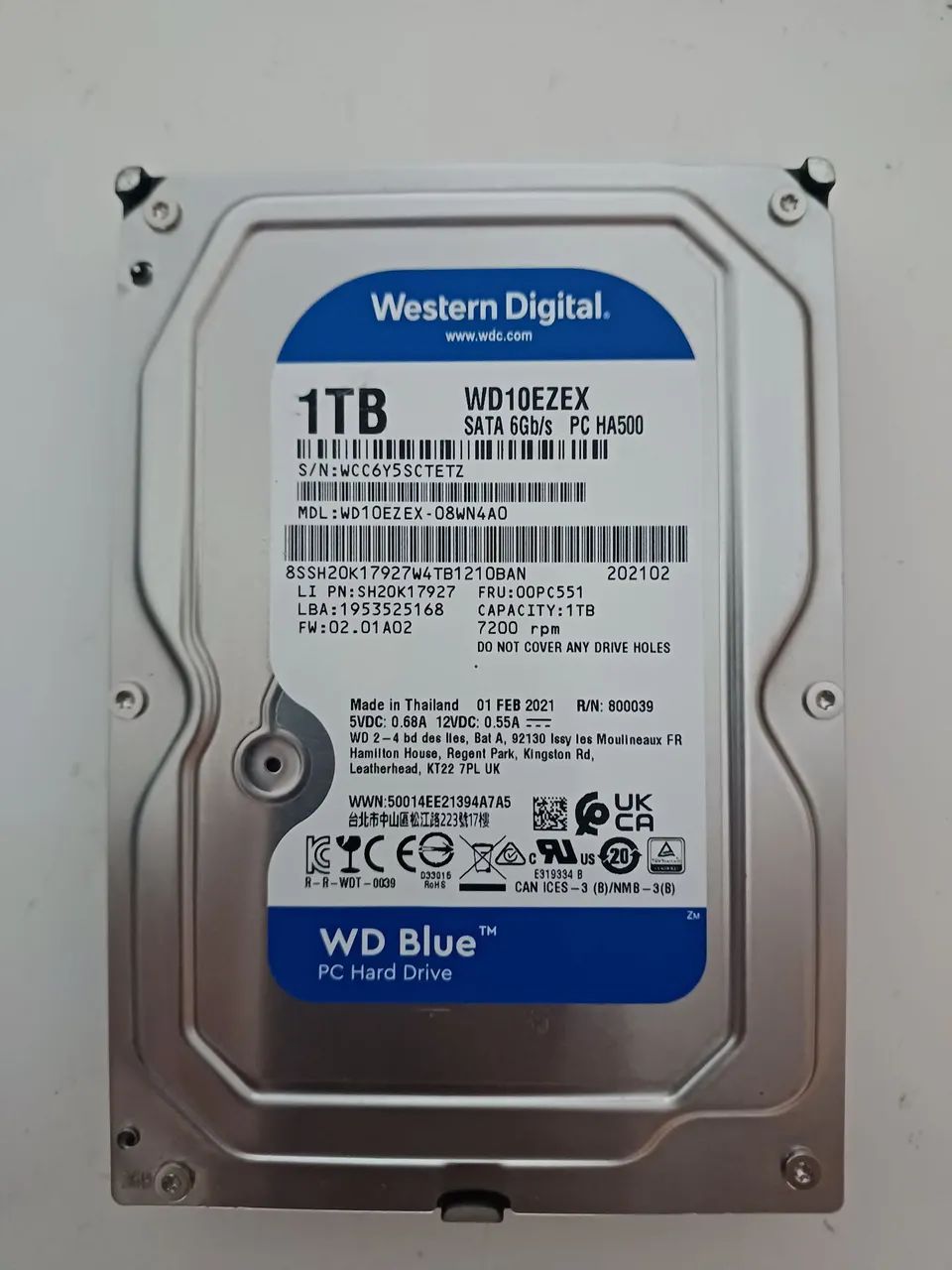 Hd wd 1tb cftv dvr nvr cpu 