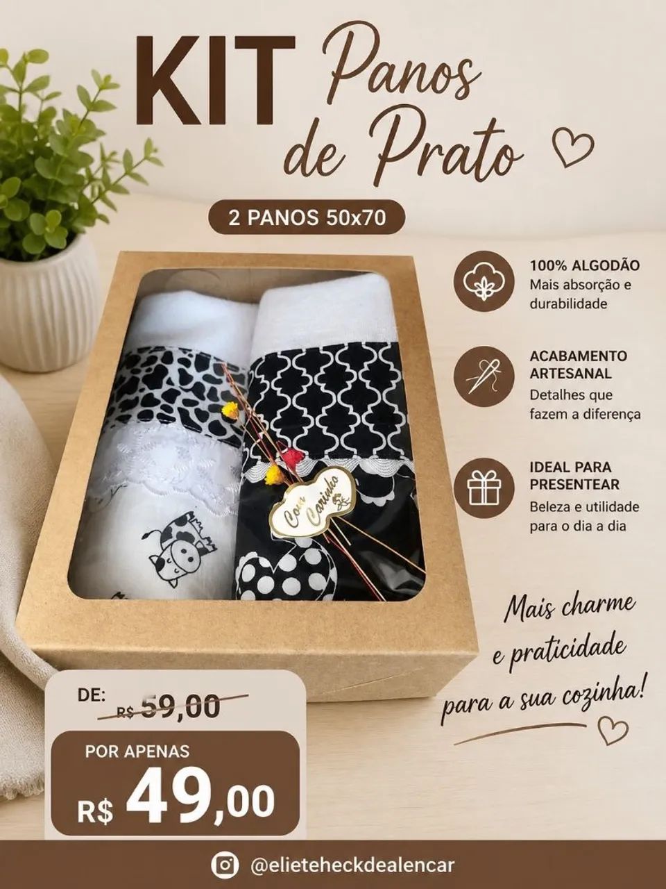 Kits panos de prato  - Foto 4