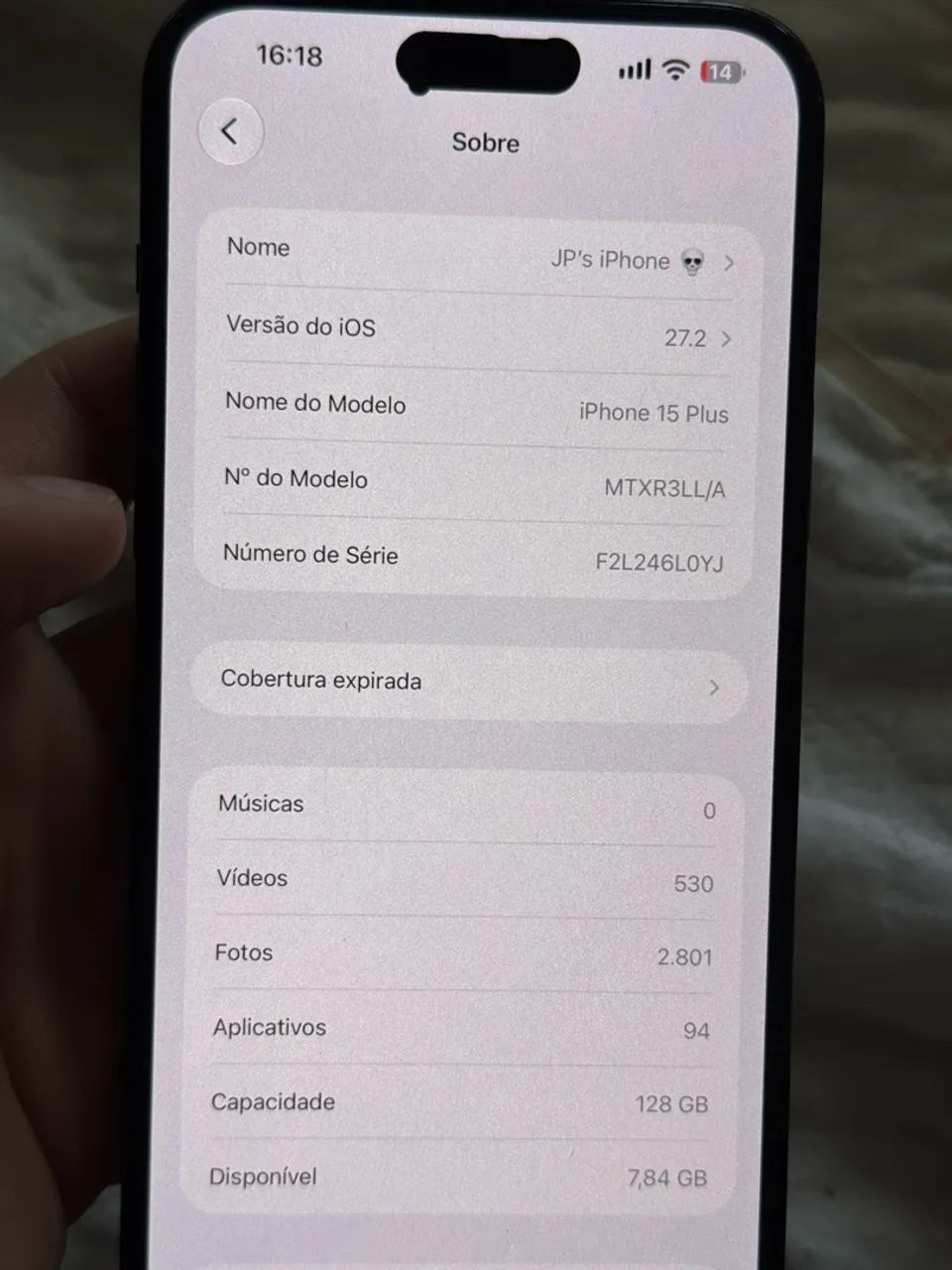 iPhone 15 Plus ESIM PRA SAIR HOJE!!! - Foto 5