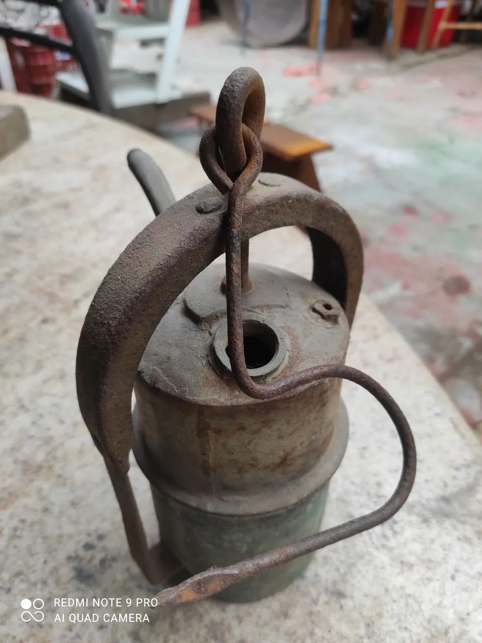 Lanterna antiga,carbureto ,Leia: - Foto 3