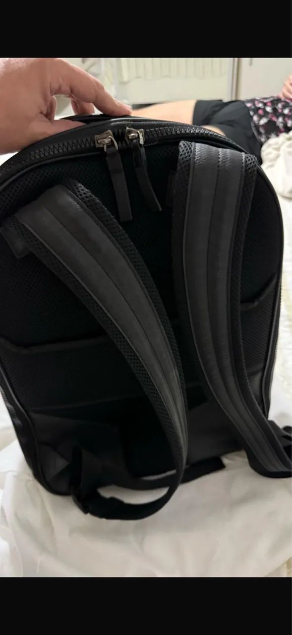 Mochila Mont blanc couro original - Grande - Foto 4