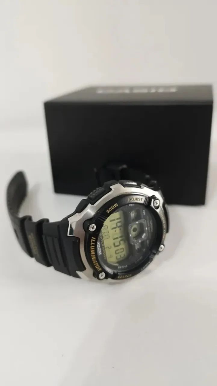 Relógio Casio Masculino Digital Standard Ae-2000w-9avdf Preto - Foto 2