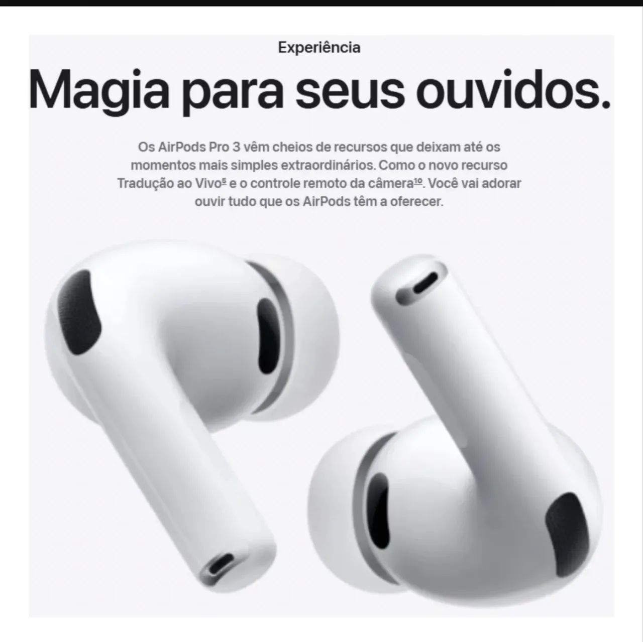 AirPodsPro 3 - novo e lacrado (Original Apple) - Acessórios de