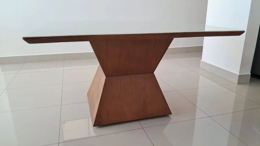 Mesa de Jantar Quadrada NOVA Base Ampulheta! - Foto 5