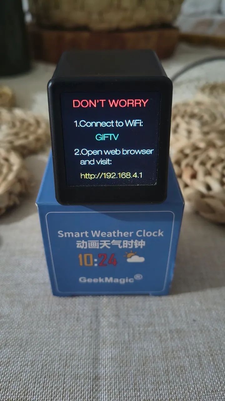 Relógio de clima inteligente Geek Magic Smart Weather Clock