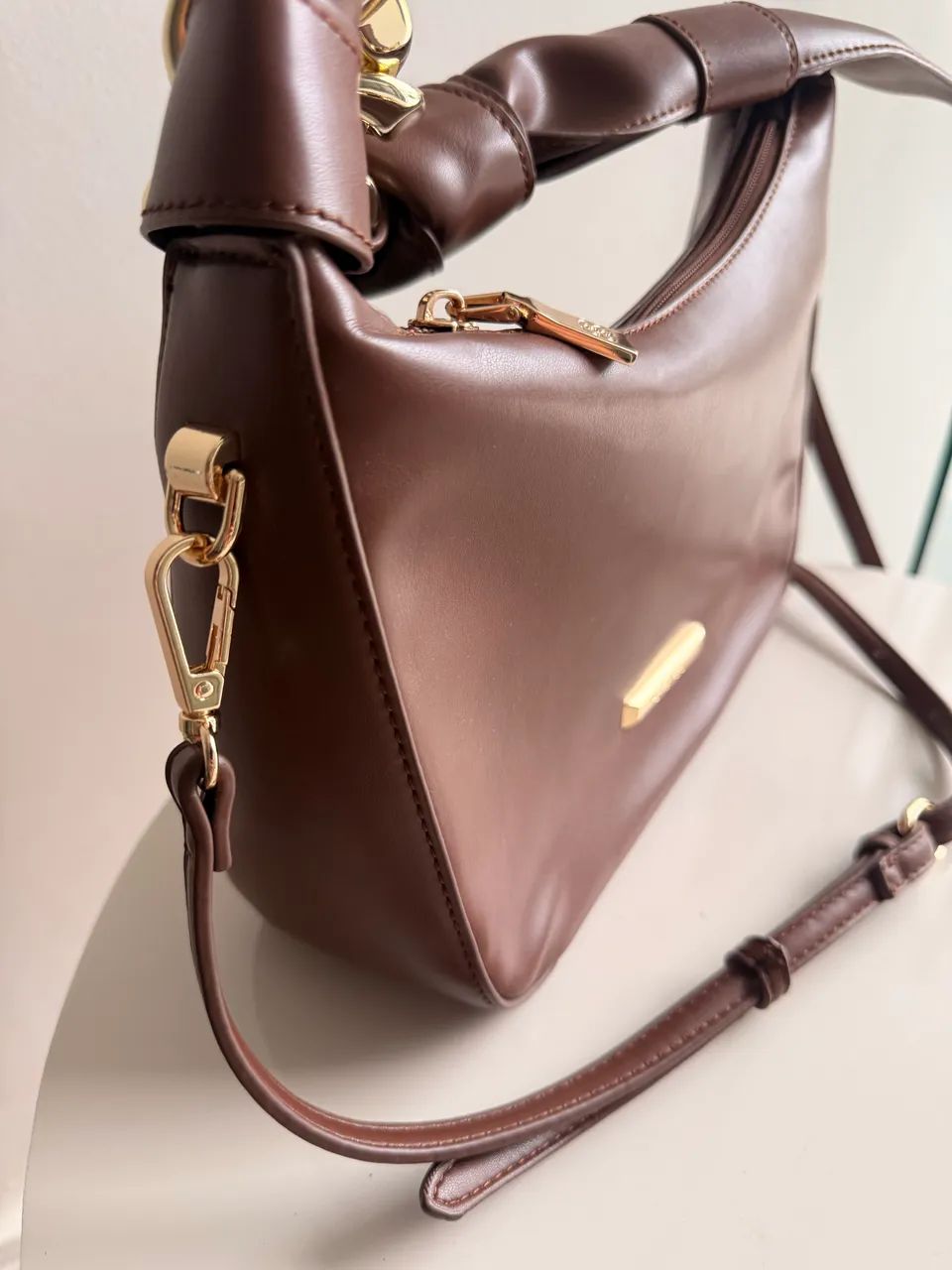 Bolsa Chenson Marrom Seminova + Alça Transversal - Foto 4