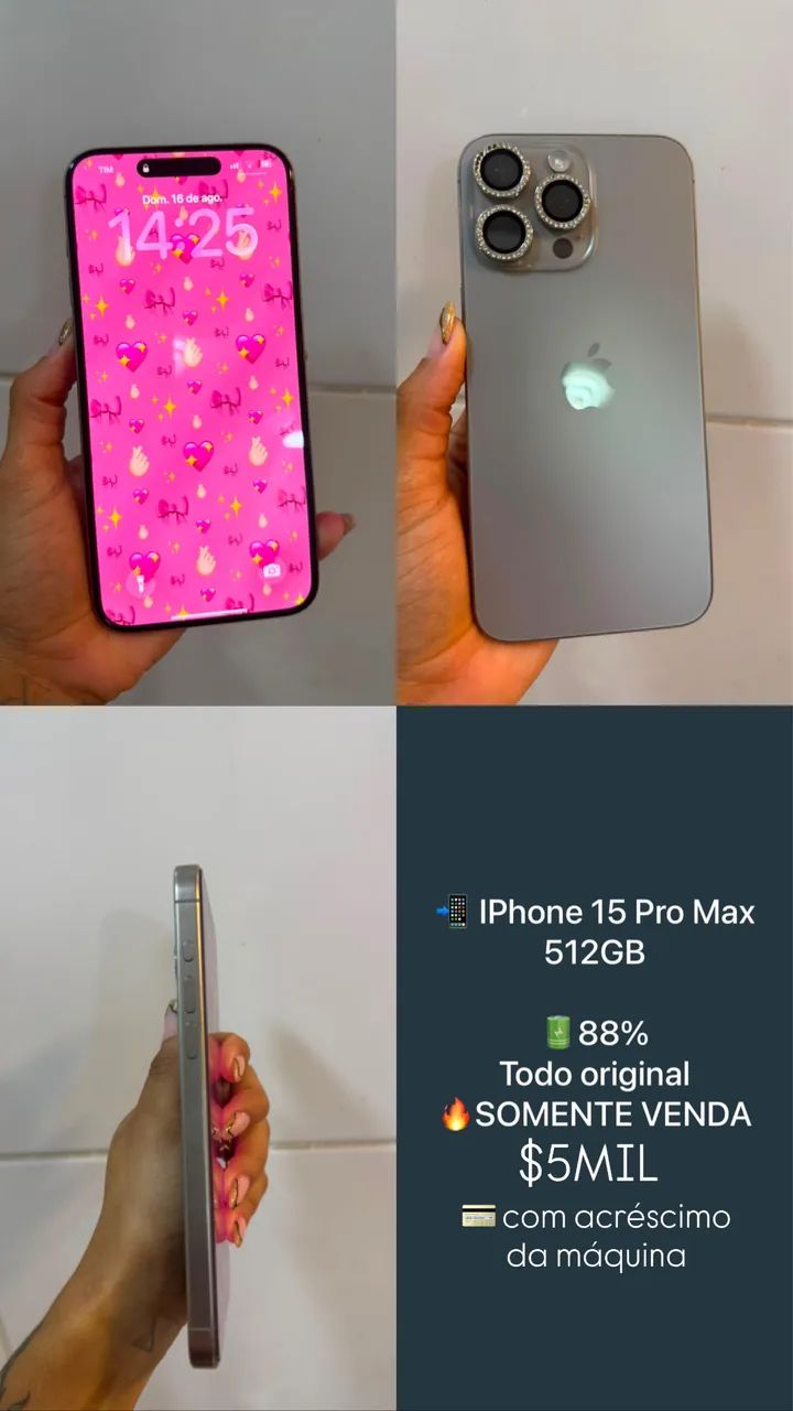 iPhone 15 PRO MAX 512gb - Celulares e Smartphones - Jardim Sumaré