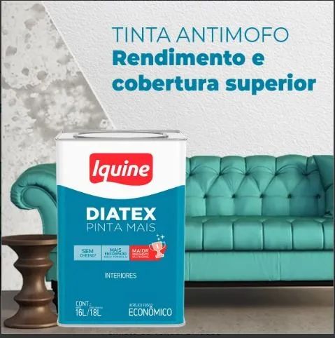 Sua Parede livre de MOFO Tinta ANTIMOFO DIATEX 18 lt Branca Promoção 179.00 Pix  - Foto 3