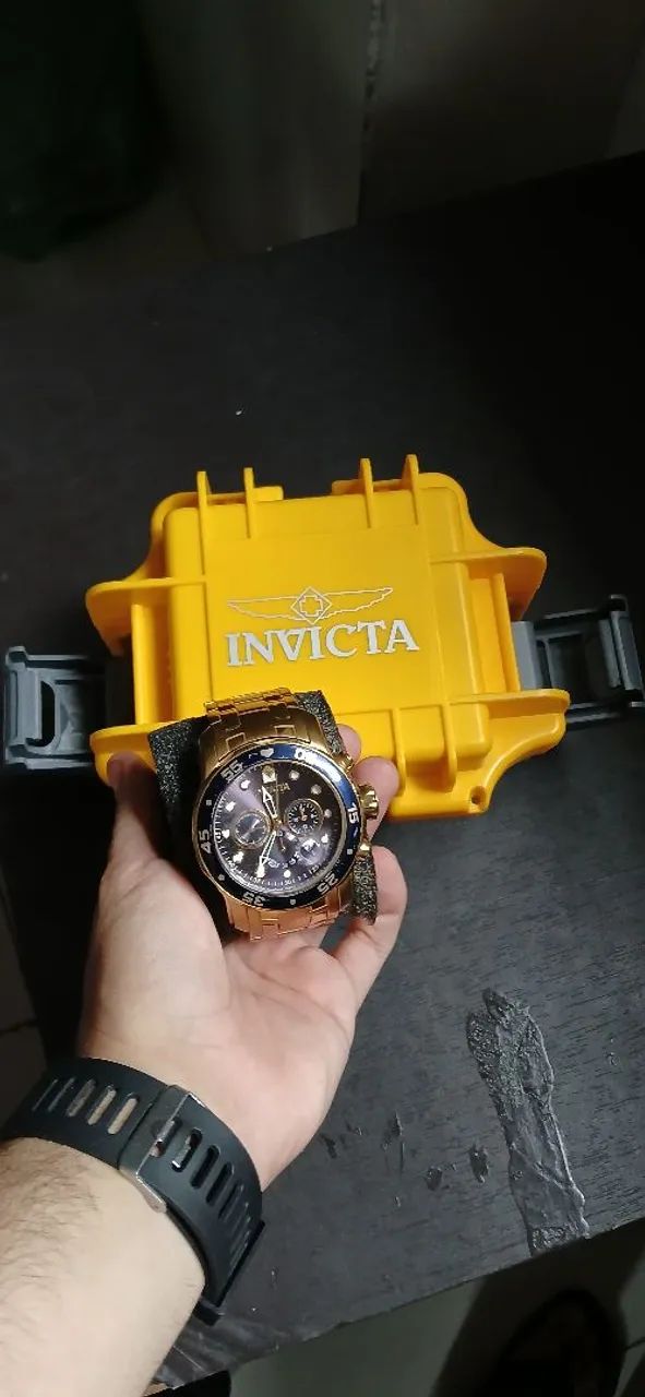 Relógio masculino INVICTA Pro Diver 0073 dourado - Acessórios