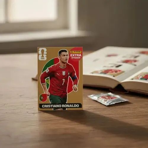 Figurinha da Copa 2026 - Cristiano Ronaldo Extra Sticker Bronze - Foto 5