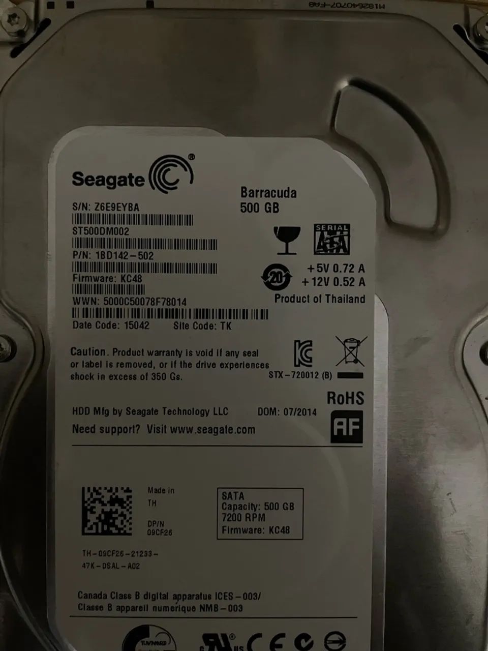 HD 500GB 100% FUNCIONANDO 