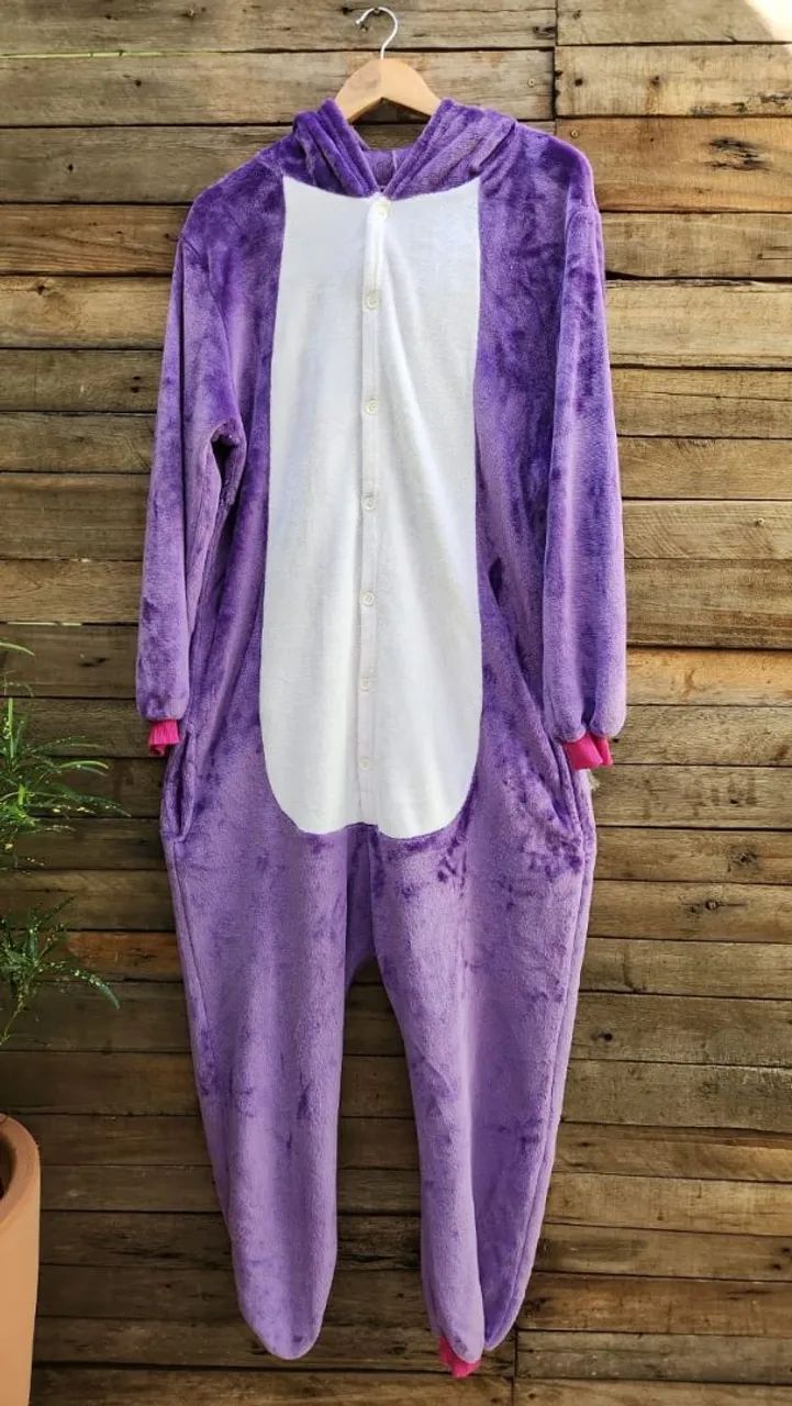 Pijama macacão de unicórnio kigurumi  - Foto 5