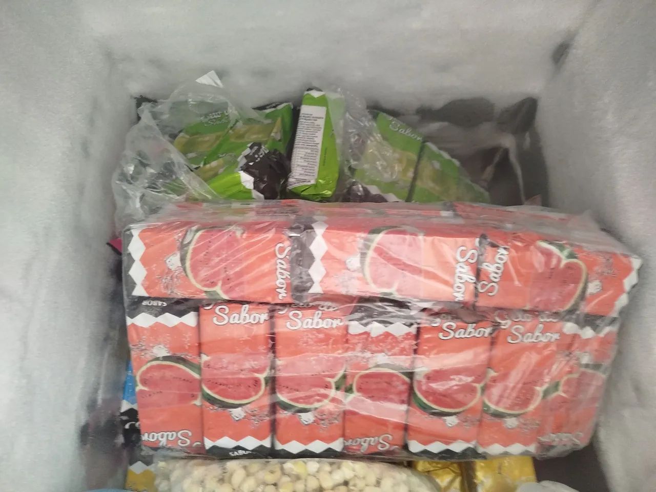 Mini frabica de gelo saborizado 
